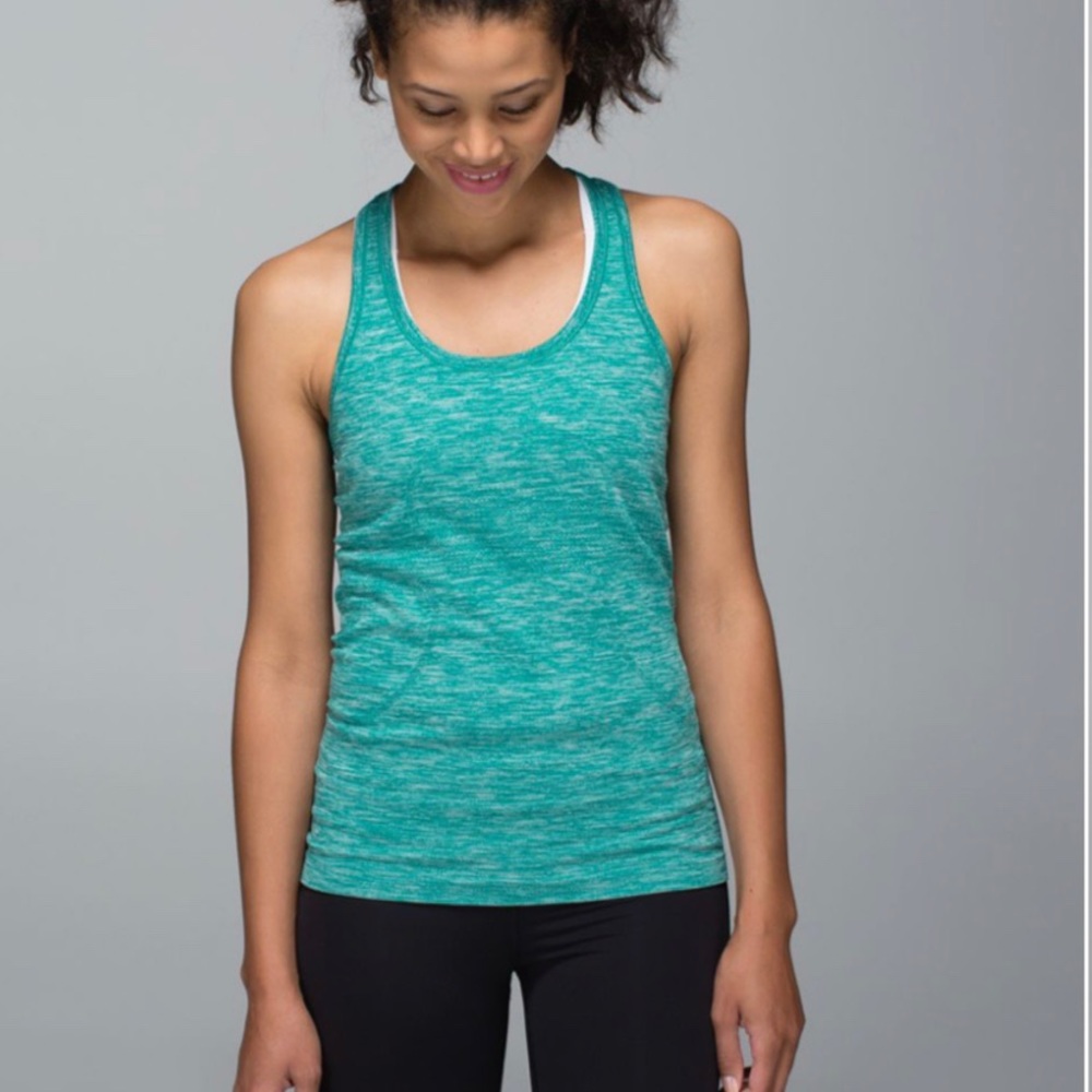 Lululemon Swiftly Tech Racerback heathered teal